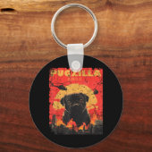 Porte-clés Conception de T-shirt Pugzilla pour propriétaire d (Recto)