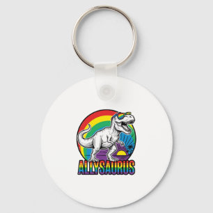 Porte-clés Conception de T-Shirt vintage dinosaure arc-en-cie