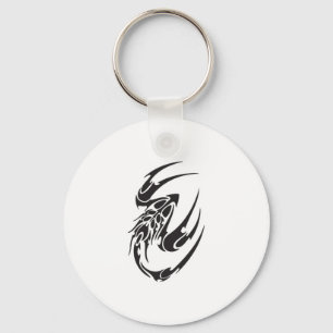 Porte-clés Conception de tatouage de scorpion tribal
