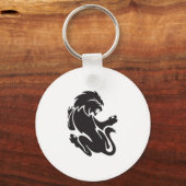 Porte-clés Conception de tatouage Lion Tribal (Recto)