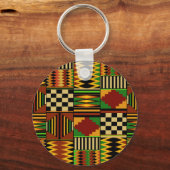 Porte-clés Conception de tissu Royal Kente en Afrique (Recto)