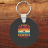 Porte-clés Conception de toile d'araignée d'Halloween effraya (Recto)