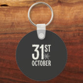Porte-clés Conception de toile d'araignée Halloween du 31 oct (Recto)