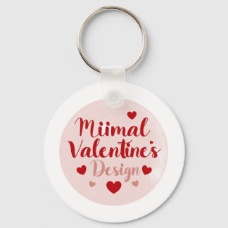Porte-clés Conception de typographie d'amour minimal pour la
