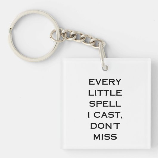 Porte-clés Conception de typographie de citation de manifesta (Devant)