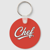 Porte-clés Conception de typographie de script de chef minima (Recto)