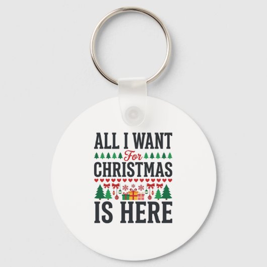 Porte-clés Conception de typographie de vacances de cadeaux d (Recto)