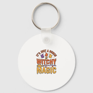 Porte-clés Conception de typographie Halloween magique ensorc