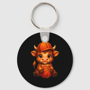 Porte-clés Conception de veau de basket-ball de vache des Hig
