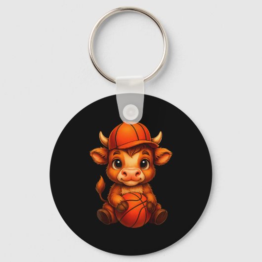 Porte-clés Conception de veau de basket-ball de vache des Hig (Recto)