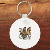 Porte-clés Conception de vecteur d'art de chevaux de course v (Recto)