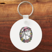 Porte-clés Conception de vecteur d'art de portrait de cheval (Recto)