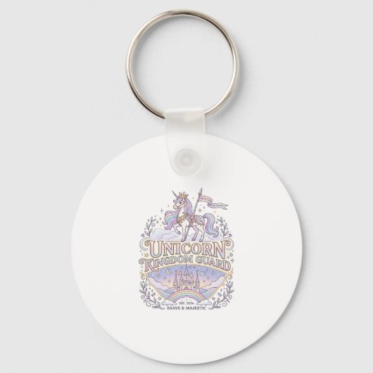 Porte-clés Conception de vecteur de cadeau de licorne Wanderl (Recto)