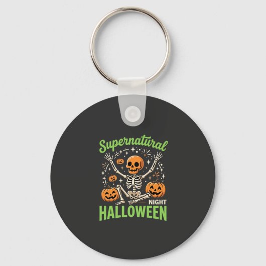 Porte-clés Conception de vecteur de Halloween de squelette su (Recto)