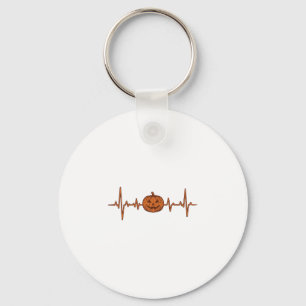 Porte-clés Conception de vecteur vintage de citrouille de bat