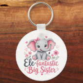Porte-clés Conception d'éléphant mignon grande sœur élé-fanta (Recto)