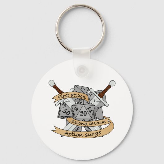 Porte-clés Conception des dés de combat (Recto)