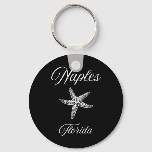 Porte-clés Conception d'étoile de mer de Naples Fl (Recto)