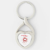 Porte-clés Conception d'expression créative de l'amour – Art (Devant)