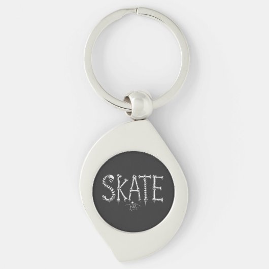 Porte-clés Conception d'horreur SKATE squelette (Devant)