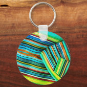 Porte-clés Conception d'illusion de ligne verte (Recto)
