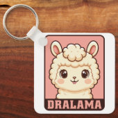Porte-clés Conception d'illustration de lama mignon (Recto)