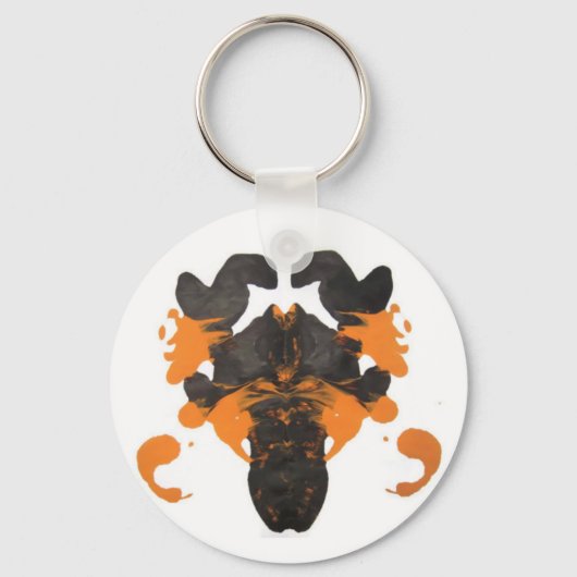 Porte-clés Conception d'Inkblot orange Vapid (Recto)