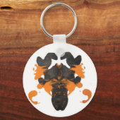 Porte-clés Conception d'Inkblot orange Vapid (Recto)