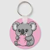 Porte-clés conception d'oreiller koala (Recto)