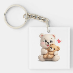 Porte-clés Conception d'ours en peluche adorable et mignon