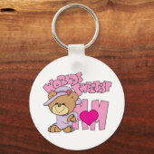 Porte-clés conception d'ours en peluche pour la maman la plus (Recto)