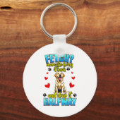 Porte-clés Conception drôle de Labrador Retriever pour propri (Recto)