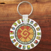 Porte-clés Conception du calendrier maya (Recto)