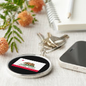 Porte-clés Conception du drapeau de l'État de Californie (Côté)