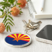 Porte-clés Conception du drapeau de l'État de l'Arizona (Côté)