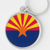 Porte-clés Conception du drapeau de l'État de l'Arizona (Devant)