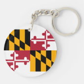 Porte-clés Conception du drapeau de l'État du Maryland (Dos)