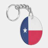 Porte-clés Conception du drapeau de l'État du Texas (Devant gauche)