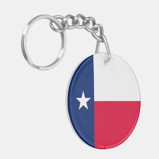 Porte-clés Conception du drapeau de l'État du Texas (Devant gauche)