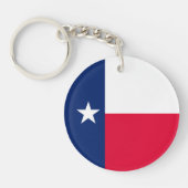 Porte-clés Conception du drapeau de l'État du Texas (Devant)