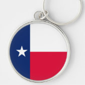 Porte-clés Conception du drapeau de l'État du Texas (Devant)