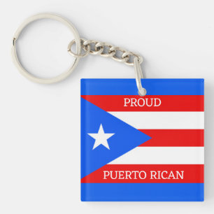 Porte-clés Conception du drapeau Porto Rico