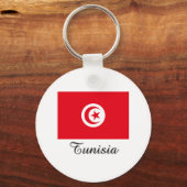 Porte-clés Conception du drapeau tunisien (Recto)