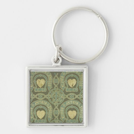 Porte-clés Conception ecclésiastique de papier peint de motif (Devant)