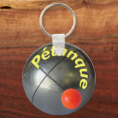 Porte-clés Conception en tranches d'une boule de pétanque en  (Recto)