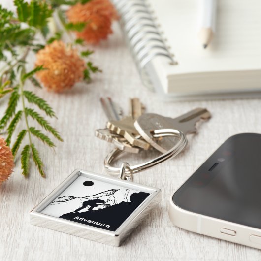 Porte-clés conception escalade rocheuse (Côté)