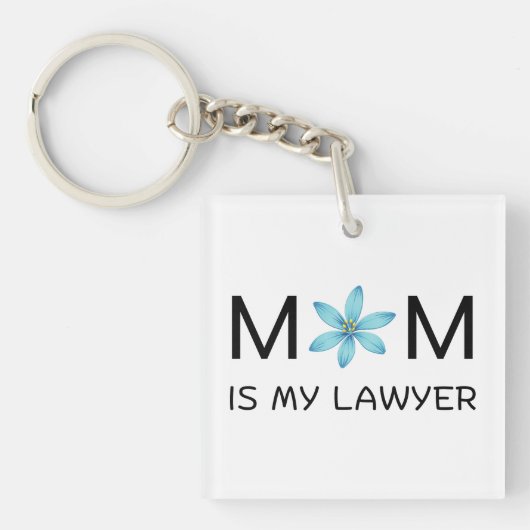 Porte-clés Conception esthétique botanique féminine classique (Devant)