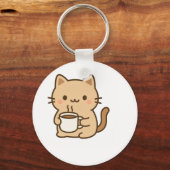 Porte-clés Conception esthétique cosy et kawaii de chat de ca (Verso)