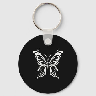 Porte-clés Conception esthétique florale de papillon élégant