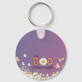 Porte-clés Conception florale (Recto)